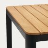 Teakový zahradní jídelní stůl Kave Home Bona s černou podnoží 200 x 100 cm -fv-interier-25