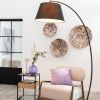 Černá látková stojací lampa J-line Molta 188 cm -fv-interier-25