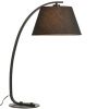 Černá látková stolní lampa J-line Molta