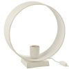 Bílá hliníková stolní lampa J-line Musha