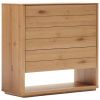 Dubová komoda Kave Home Alguema 100 x 40 cm se zásuvkami
