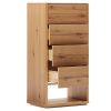 Dubová komoda Kave Home Alguema 60 x 40 cm se zásuvkami