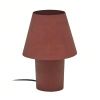 Terakotově červená kovová stolní lampa Kave Home Canapost