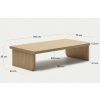 Set dvou dubových konferenčních stolků Kave Home Oaq 89x62/140x75 cm