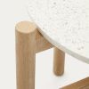 Bílý betonový zahradní konferenční stolek Kave Home Pola 88,5 cm -fv-interier-25