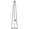 Černá kovová stojací lampa Trim Floor