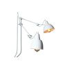 Bílá kovová nástěnná lampa Cobain II.