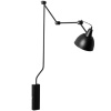 Černá kovová nástěnná lampa Cobain I.