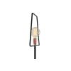 Černá kovová stojací lampa Jolita