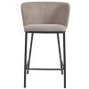 Světle hnědá látková barová židle Kave Home Ciselia 65 cm