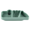 Zelený silikonový talíř Done by Deer Croco s přísavkou