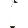 Černá kovová stojací lampa Club 130 cm