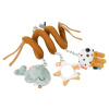 Hořčicově žlutá látková spirála se zvířátky Done by Deer Sea friends