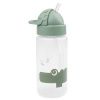Zelená plastová láhev s brčkem Done by Deer Croco 350 ml
