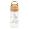 Žlutá plastová láhev s brčkem Done by Deer Raffi 350 ml