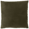 Zelený sametový polštář J-line Tisme 45 x 45 cm