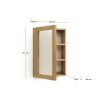 Teaková koupelnová zrcadlová skříňka Kave Home Plubia 70 x 50 cm -fv-interier-25