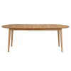 Dubový rozkládací jídelní stůl ROWICO FILIPPA 170/250 x 105 cm