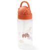 Oranžová plastová láhev s brčkem Done by Deer Happy clouds 350 ml