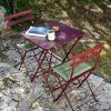 Zemitě červený kovový skládací stůl Fermob Bistro 71 x 71 cm -fv-interier-25