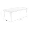 Dubový konferenční stolek WLL HARU 120 x 60 cm se skleněnou deskou
