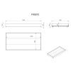 Přírodní borovicová zásuvka k posteli Vipack Pino 195 x 90 cm