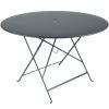Šedý kovový skládací stůl Fermob Bistro 117 cm
