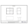 Bílá lakovaná komoda Vipack Pino 85,5 x 43,3 cm