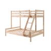 Borovicová dvoupatrová postel Vipack Pino Martin 90 x 200 cm a 140 x 200 cm
