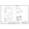 Bílá borovicová dvoupatrová postel Vipack Pino Martin 90 x 200 cm a 140 x 200 cm