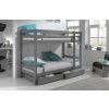 Set dvou šedých borovicových zásuvek k posteli Vipack Pino 97,5 x 88,5 cm -fv-interier-25