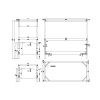 Bílá lakovaná postel s nebesy Vipack Amori 90 x 200 cm
