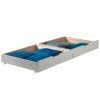 Set dvou bílých borovicových zásuvek k posteli Vipack Pino 97,5 x 88,5 cm