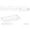 Bílá lakovaná zásuvka k posteli Vipack Kiddy 194 x 94 cm