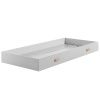 Bílá lakovaná zásuvka k posteli Vipack Kiddy 194 x 94 cm