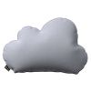 Šedý sametový polštář ve tvaru mráčku Soft Cloud 55 cm