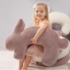 Růžový sametový kojicí polštář Velvet Bunny 79 cm -fv-interier-25