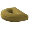 Olivově zelené sametové písmeno D 40 cm