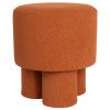 Oranžová bouclé stolička WLL MARCOS 44 cm