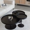 Černý dřevěný odkládací stolek WLL YURI 40 cm -fv-interier-25