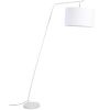 Bílá kovová stojací lampa WLL MARTINE 224 cm
