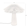 Béžová bavlněná stolní lampa DUTCHBONE ELON