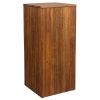 Set dvou hnědých dřevěných květináčů DUTCHBONE RIBBLE 35 x 35 cm