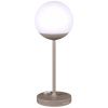 Muškátově šedá venkovní LED lampa Fermob MOOON! 41 cm