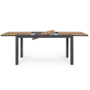 Antracitový hliníkový rozkládací zahradní stůl Bizzotto Elias 140/200 x 90 cm
