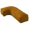 Cihlově oranžový sametový polštář písmeno J 40 cm