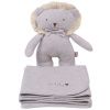 Šedá plyšová hračka hračka Lion 32 cm