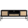 Černý TV stolek DUTCHBONE YASU 148 x 38 cm