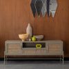Černý TV stolek DUTCHBONE YASU 148 x 38 cm -fv-interier-25