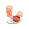 Oranžový plastový kelímek na svačinu Done by Deer Ozzo